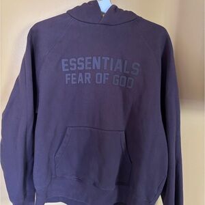 Authentic Fear of God ESSENTIALS unisex hoodie, chocolate brown